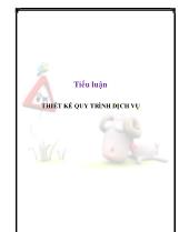 Tiểu luận Thiết kế quy trình dịch vụ