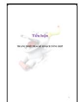 Tiểu luận Trang thiết bị & kế hoạch tổng hợp