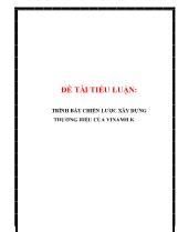 Tiểu luận Trình bày chiến lược xây dựng thương hiệu của Vinamilk