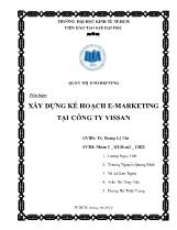 Tiểu luận Xây dựng kế hoạch E-Marketing tại công ty Vissan
