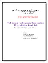 Tính hai mặt và những mâu thuẫn của thay đổi tổ chức được hoạch định