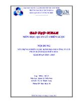 Xây dựng chiến lược kinh do anh công ty cổ phần bánh kẹo Biên Hòa giai đoạn 2013 - 2015