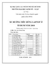 Xu hướng tiêu dùng laptop ở Tp.HCM năm 2010