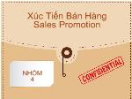 Xúc tiến bán hàng sales promotion