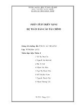 Báo cáo Phân tích triển vọng dự toán tài chính