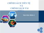 Chính sách tiền tệ và chính sách tài khóa