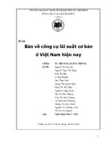 Đề tài Bàn về công cụ lãi suất cơ bản ở Việt Nam hiện nay