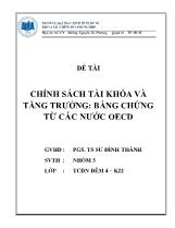 Đề tài Chính sách tài khóa và tăng trưởng: bằng chứng từ các nước OECD