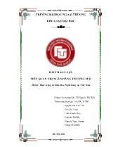 Đề tài Thực trạng sở hữu chéo Ngân hàng tại Việt Nam