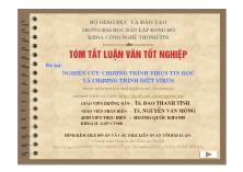 Nghiên cứu chương trình virus tin học và chương trình diệt virus