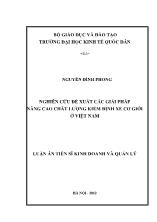 Nghiên cứu đề xuất các giải pháp nâng cao chất lượng kiểm định xe cơ giới ở Việt Nam