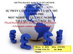 Sự phân cấp tài khóa và quy mô chính phủ một nghiên cứu thực nghiệm tại 1 quốc gia Châu Âu