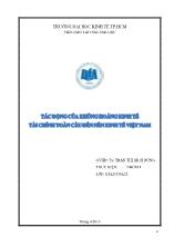 Tác động của khủng hoảng kinh tế tài chính toàn cầu đến nền kinh tế Việt Nam