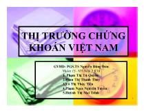 Thị trường chứng khoán Việt Nam