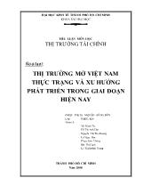 Thị trường mở Việt Nam thực trạng và xu hướng phát triển trong giai đoạn hiện nay