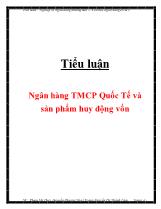 Tiểu luận Ngân hàng TMCP Quốc Tế và sản phẩm huy động vốn