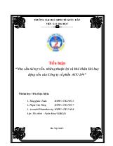 Tiểu luận Nhu cầu tài trợ vốn, những thuận lợi và khó khăn khi huy động vốn của Công ty cổ phần ACC-244
