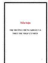 Tiểu luận Thị trường chứng khoán và thuế thu nhập cá nhân