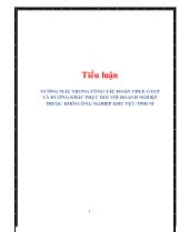 Tiểu luận Vướng mắc trong công tác hoàn thuế giá trị gia tăng và hướng khắc phục đối với doanh nghiệp thuộc khối công nghiệp khu vực TP Hồ Chí Minh