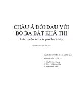 Châu Â đối đầu với bộ ba bất khả thi