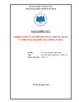 Chính sách tỷ giá hối đoái của Trung Quốc và thương mại khu vực Đông Nam Á