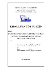 Khóa luận Hoạt động kinh doanh ngoại hối tại ngân hàng thương mại cổ phần kỹ thương Việt Nam - Hiện trạng và kiến nghị