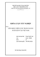 Khóa luận Liên minh chiến lược trong ngành ngân hàng tại Việt Nam