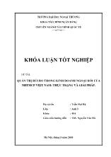 Khóa luận Quản trị rủi ro trong kinh doanh ngoại hối của ngân hàng thương mại cổ phần Việt Nam - Thực trạng và giải pháp