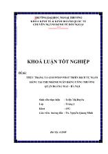 Khóa luận Thực trạng và giải pháp phát triển dịch vụ ngân hàng tại chi nhánh ngân hàng công thương quận Hoàng Mai - Hà Nội