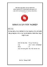 Khóa luận Tự do hóa tài chính và tác động của nó đến hoạt động của các ngân hàng thương mại Việt Nam