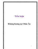 Khủng hoảng nợ Châu Âu