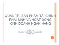 Quản trị sản phẩm tài chính phái sinh và hoạt động kinh doanh ngân hàng