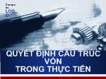 Quyết định cấu trúc vốn trong thực tiễn