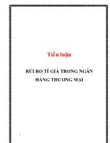 Tiểu luận Rủi ro tỉ giá trong ngân hàng thương mại