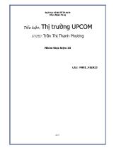 Tiểu luận Thị trường UPCOM