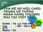 Vấn đề sở hữu chéo trong hệ thống ngân hàng thương mại tại Việt Nam