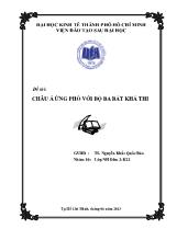 Châu Á ứng phó với bộ ba bất khả thi