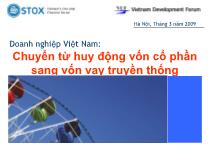 Chuyển từ huy động vốn cổ phần sang vốn vay truyền thống