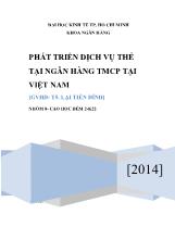 Đề tài Phát triển dịch vụ thẻ tại ngân hàng TMCP tại Việt Nam