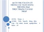 Đề tài Quản trị tài sản có trong các ngân hàng thương mại - Thực trạng và giải pháp