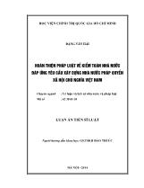 Luận án Hoàn thiện pháp luật về kiểm toán Nhà nước đáp ứng yêu cầu xây dựng nhà nước pháp quyền xã hội chủ nghĩa Việt Nam