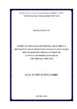 Luận án Nghiên cứu khả năng sinh trưởng, phát triển và biện pháp kỹ thuật nhằm tăng năng suất, chất lượng một số giống hoa phong lan nhập nội (Cattleya, Dendrobium, Oncidium) cho miền Bắc Việt Nam