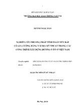 Luận án Nghiên cứu phương pháp tính toán nền đắp có gia cường bằng vải địa kỹ thuật trong các công trình xây dựng đường ô tô ở Việt Nam