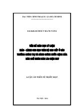 Luận án Vấn đề giáo dục lý luận Mác - Lênin cho học viên hệ cao cấp ở các trường chính trị và hành chính nước Cộng hòa dân chủ nhân dân Lào hiện nay