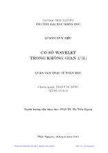 Luận văn Cơ sở Wavelet trong không gian L2(R)