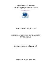 Luận văn Kiểm soát vốn đầu tư gián tiếp nước ngoài