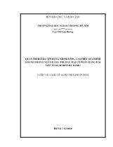 Luận văn Quản trị rủi ro tín dụng nhằm nâng cao hiệu quả kinh doanh trong ngân hàng thương mại cổ phần hàng hải Việt Nam (Maritime Bank)