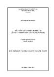 Luận văn Tóm tắt Kế toán quản trị chi phí tại công ty TNHH một thành viên cao su Quảng Trị