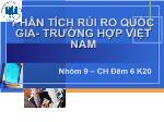 Phân tích rủi ro quốc gia - Trường hợp Việt Nam