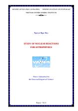 Study of Nuclear Reactions For Astrophysics